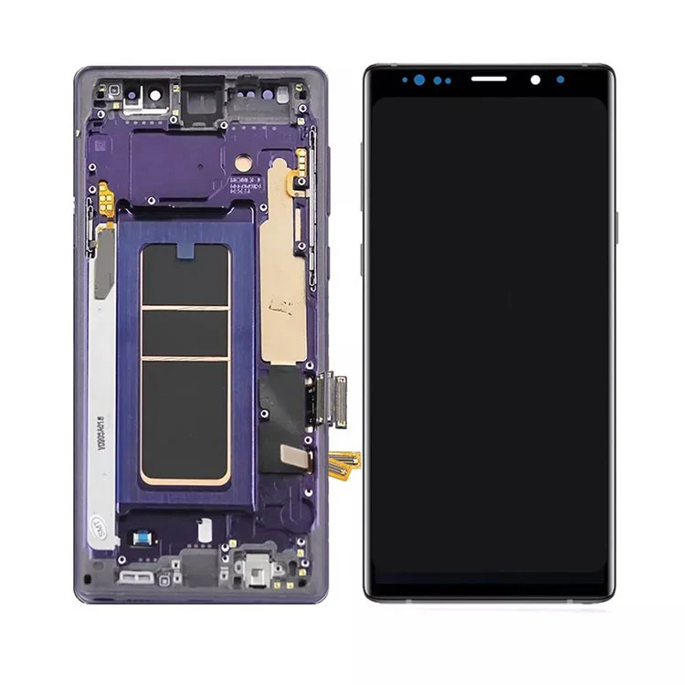 Untuk Samsung Galaxy Note 9 LCD OLED Paparan Skrin Digitizer dengan bingkai