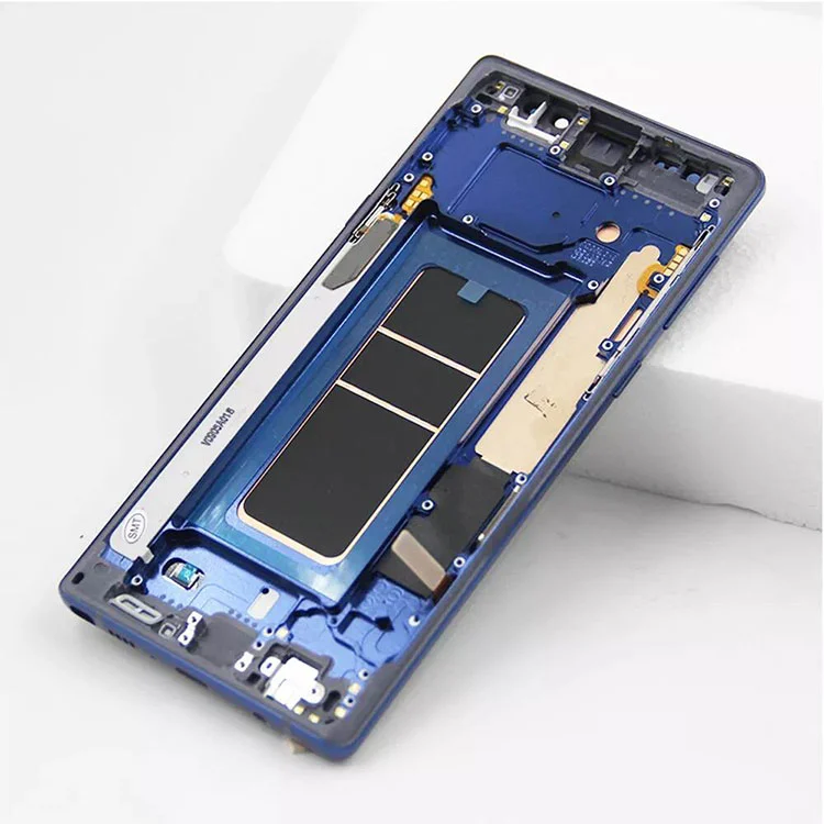 Untuk Samsung Galaxy Note 9 LCD OLED Paparan Skrin Digitizer dengan bingkai