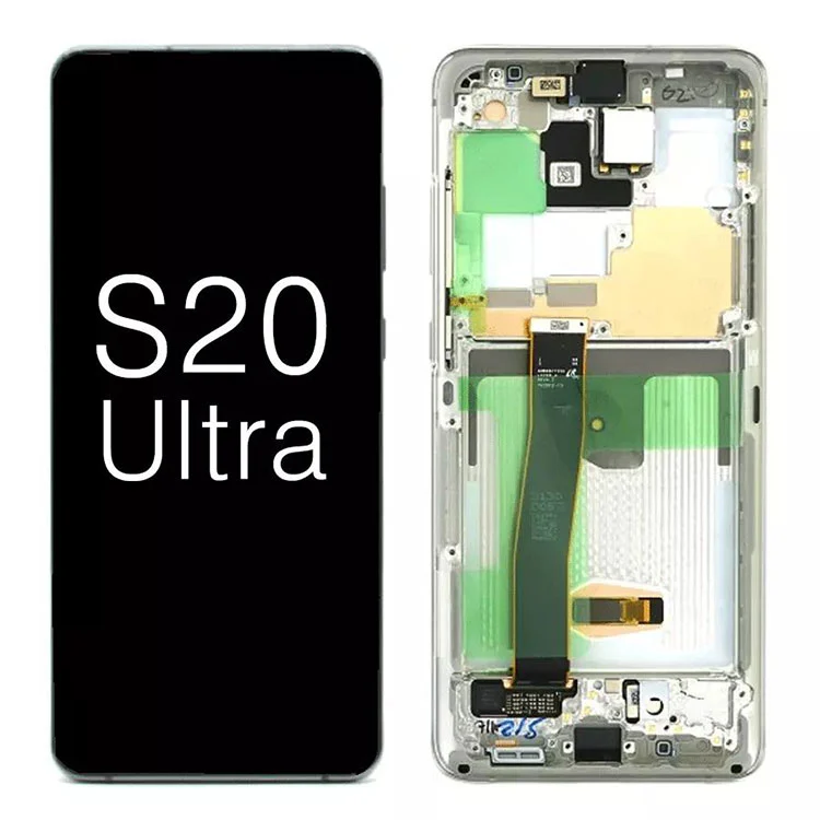 Untuk Samsung Galaxy S20 Ultra G988 5G OLED Paparan LCD Skrin Skrin