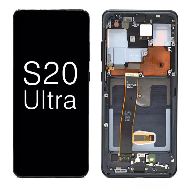 Untuk Samsung Galaxy S20 Ultra G988 5G OLED Paparan LCD Skrin Skrin